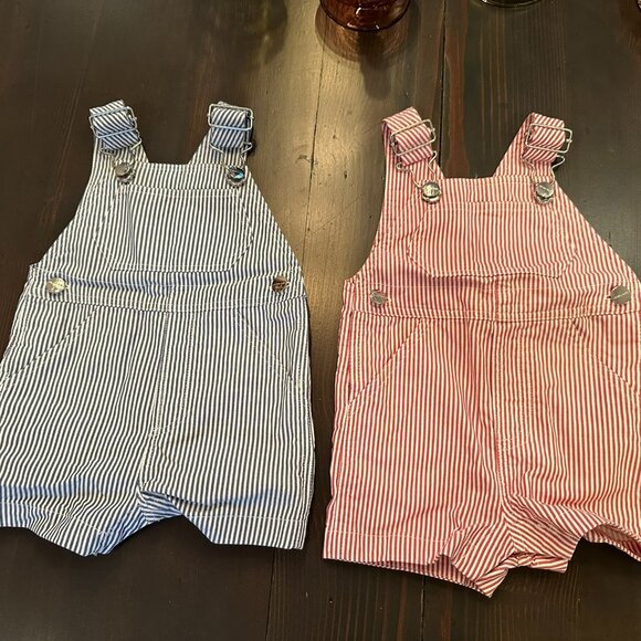 Super Cute!! ~~ Jacadi Paris Baby Overalls – Set of 2 (3-6 Months) - Picture 1 of 11